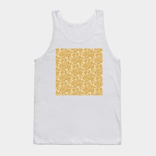 Gold Floral Miniprint Tank Top